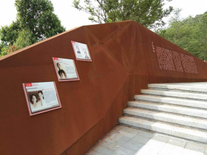 滦县耐候钢挡土墙